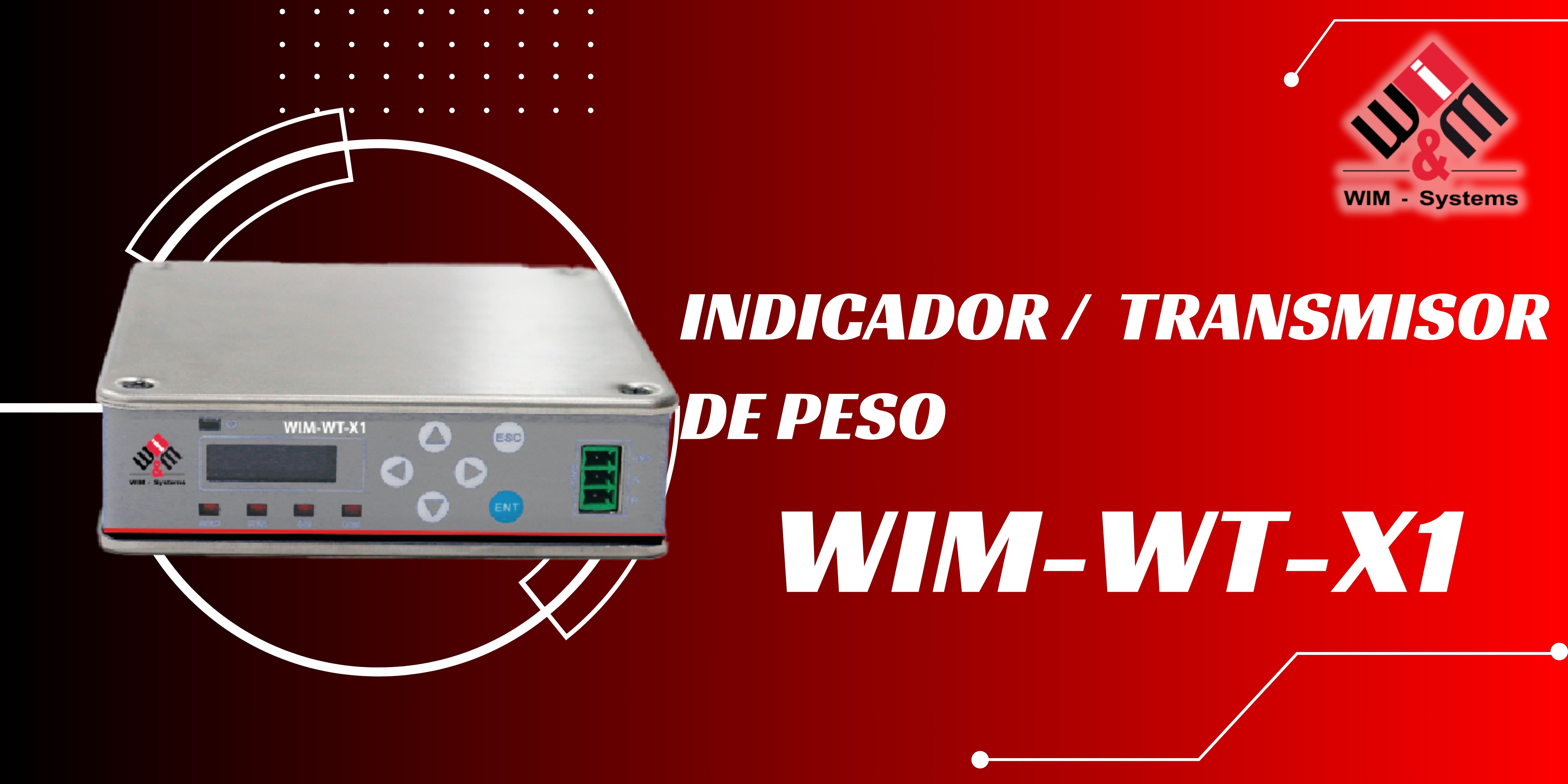 Indicador de peso WIM-WT-X1